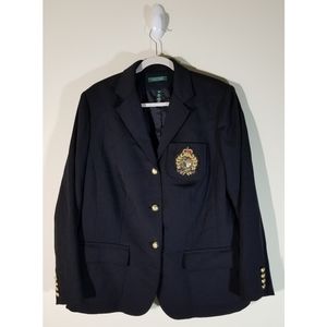 Polo by Ralph Lauren Navy Blazer with Gold Accents